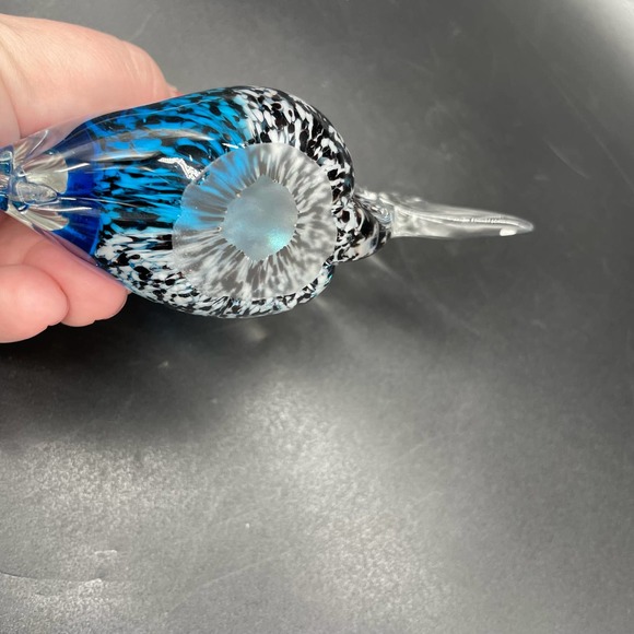 Art Glass Fish Paperweight Murano Style Tropical Fish Glass Figurine - Picture 9 of 12